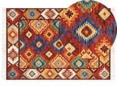 Beliani Vlněný kelimový koberec 160 x 230 cm vícebarevný ZOVUNI