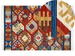 Beliani Vlněný kelimový koberec 200 x 300 cm vícebarevný JRVESH