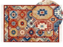 Beliani Vlněný kelimový koberec 200 x 300 cm vícebarevný LUSARAT