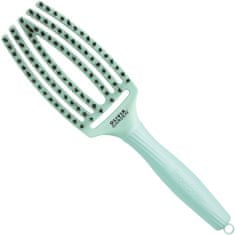 Olivia Garden Finger Brush Fizzy Mint - profesionální kartáč s kančími štětinami v letní barvě, obsahuje přírodní kančí štětiny