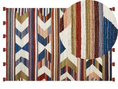 Beliani Kelimový koberec 140 x 200 cm vícebarevný MRGASHAT