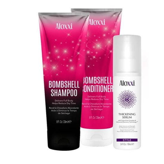 ALOXXI  Bombshell objemový šampon, kondicionér a sérum 2x236/100 ml