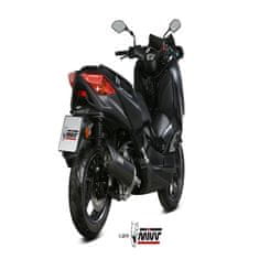 MIVV Mover Silencer Black Stainless Steel/Black ABS End Cap Yamaha T-Max 300 MV.YA.0001.LV