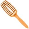 Olivia Garden Finger Brush Juicy Orange - profesionální kartáč s kančími štětinami v letní barvě, antistatické vlastnosti