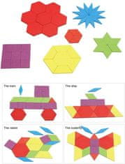 Sferazabawek Montessori klocki drewniane układanka edukacyjna TANGRAM