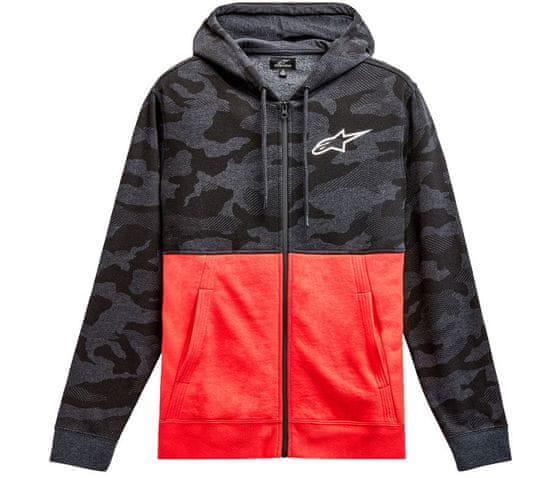 Alpinestars Mikina Camo block charchoal/red