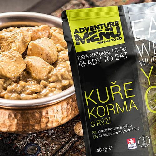 Adventure Menu Kuře korma s rýží 400 g