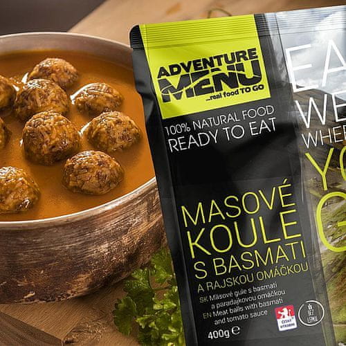 Adventure Menu Masové koule s basmati a rajskou omáčkou 400 g