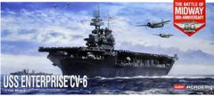 Academy USS Enterprise CV-6, US NAVY, bitva u Midway, Model Kit loď 14409, 1/700