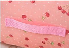 INNA Sada 4 úložných vaků do šatníku SKVANDA HOME obal na oblečení růžový vzor s třešněmi