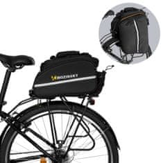 WOZINSKY cyklistická brašna na nosič 35 l Black