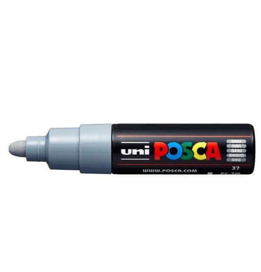Uni-ball Posca akrylový popisovač PC-7M, 4,5 - 5,5 mm, šedá (s kulatým silným hrotem)