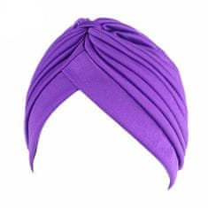 Northix Turban - dámský - fialový 