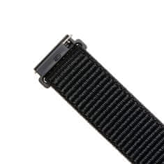 FIXED Nylonový řemínek FIXED Nylon Strap s Quick Release 22mm pro smartwatch, černý