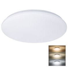 Solight LED stropní světlo Plain, 3CCT, 36W, 2520lm, 3000K, 4000K, 6000K, kulaté, 45cm, WO793