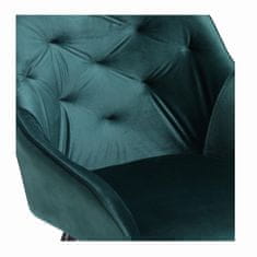 Halmar Čalouněná jídelní židle K487, tmavě zelená