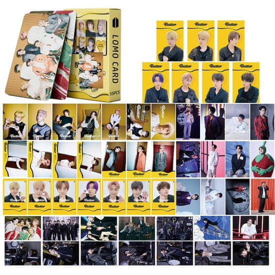 KPOP2EU BTS BUTTER Cream Version Lomo Cards 54 ks