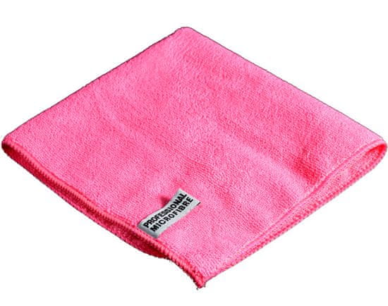 Eco Clean & Shine E-CS Mikrovláknová utěrka- červená 40 x 40 cm 380 g/m2- švédská utěrka z mikrovlákná