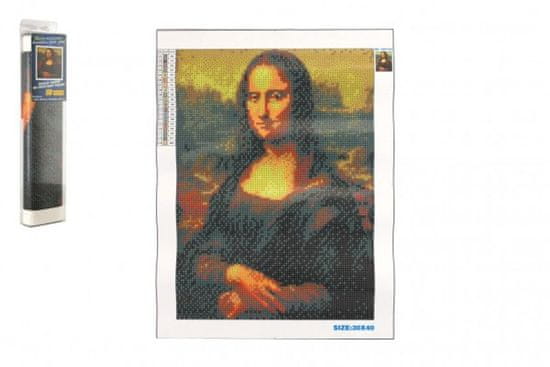 SMT Creatoys Diamantový obrázek Mona Lisa 40x30cm s doplňky v blistru 7x33x3cm