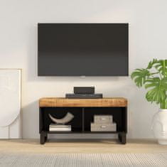 Greatstore TV skříňka 85 x 33 x 43,5 cm masivní mangovníkové dřevo