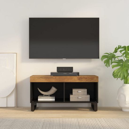 Greatstore TV skříňka 85 x 33 x 43,5 cm masivní mangovníkové dřevo