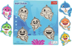 Trefl TREFL Dřevěná vkládačka Baby Shark