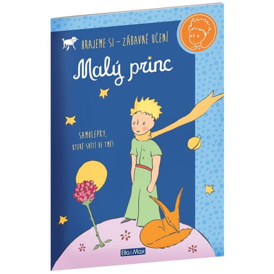 Ella & Max MALÝ PRINC – Kniha aktivit, modré svítící samolepky - 2 balení