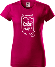 Hobbytriko Tričko pro maminku - Kočičí máma Barva: Růžová (30), Velikost: S