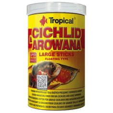 TROPICAL Cichlid&Arowana Large Sticks 1000ml/300g krmivo ve formě tyčinek pro velké cichlidy a dospělé Arowany