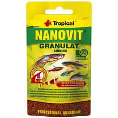 TROPICAL Nanovit Granulat 10g granulované krmivo pro malé akvarijní ryby