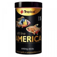 TROPICAL America S 100ml/56g krmivo pro masožravé ryby ze severní a jižní Ameriky