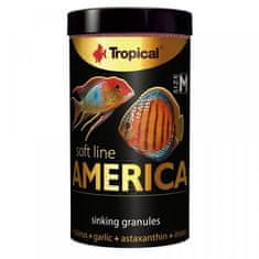 TROPICAL America M 100ml/60g krmivo pro masožravé ryby ze severní a jižní Ameriky