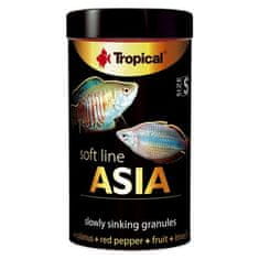 TROPICAL Asia S 100ml/50g měkké granulované krmivo pro masožravé a všežravé ryby z Asie