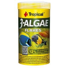 TROPICAL 3-Algae Flakes 100ml/20g krmivo s řasami pro sladkovodní a mořské ryby