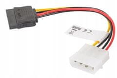 Lanberg Napájecí kabel SATA 15-pin - Molex 4-pin