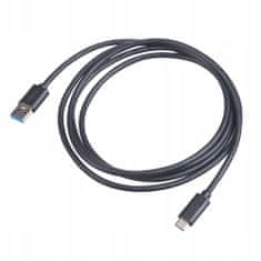 Akyga Kabel USB typ C černý 1.8mm