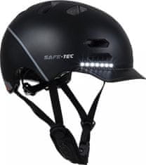 4DAVE SAFE-TEC Chytrá Bluetooth helma/ SK8 Black S