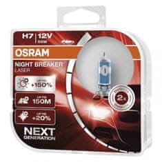 Osram Autožárovka H7 Night Braker Laser 55W 12V C2605.4, 2 ks 3132260514