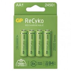 GP Nabíjecí baterie ReCyko 2500 AA (HR6) B21254, 4 ks, zelené 1032224250