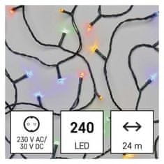 Emos LED vánoční řetěz D4AM10, 24 m, venkovní i vnitřní, multicolor, programy 1550044017