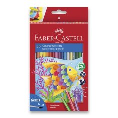 Faber-Castell Akvarelové pastelky Faber-Castell 36 barev + štětec