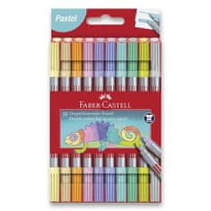 Faber-Castell Oboustranné dětské fixy Faber-Castell Pastel 10 barev