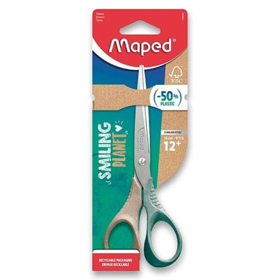 Maped Nůžky Maped Smiling Planet Shape 16 cm, blistr