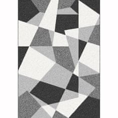 KONDELA Koberec Sanar 133x190 cm - černá/šedá/bílá