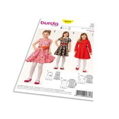 Burda Střih Burda 9379 - Dětské šaty s kolovou sukní