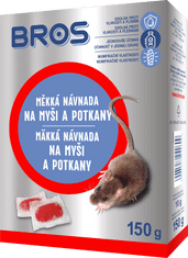 BROS 04260 Měkká návnada na myši a krysy 150 g