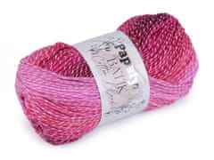 Kraftika 1ks (1007) pink pletací příze papatya batik cottton blend