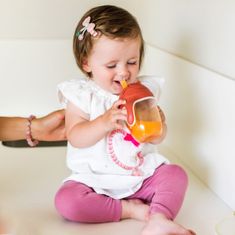 BabyOno BabyOno Nekapající hrneček se zatíženým brčkem, 240 ml, měděný