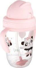 Canpol babies Canpol babies Nevylévací hrníček se slámkou a závažím Exotic Panda - růžový, 270 ml