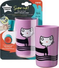 Tommee Tippee Tommee Tippee Tommee Tippee Stabilní hrnek Super Cup 300 ml 12m+ Kočička , fialový